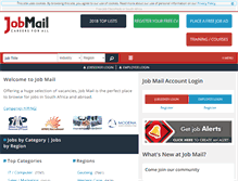 Tablet Screenshot of jobmail.co.za